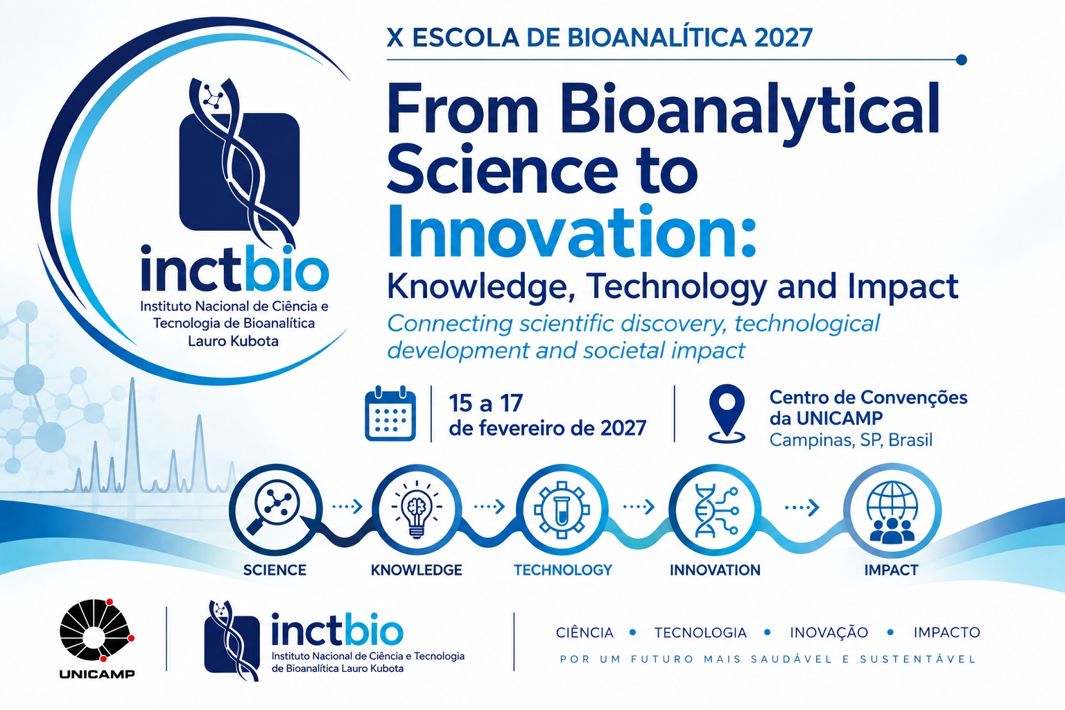 Cartaz da X Escola de Bioanalítica 2027
